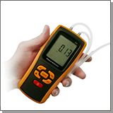 Цифровой портативный дифференциальный манометр для измерения разностного давления газовых сред (воздуха, воды) - HT-GM510